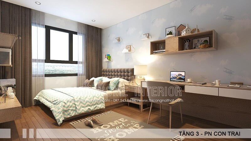 Mẫu thiết kế nội thất giường ngủ bọc đầu giường bọc da hiện đại giá rẻ tại Hà Nội
